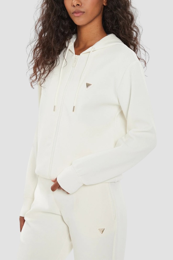 GUESS Damska bluza w kolorze ecru Olympe, Rozmiar M