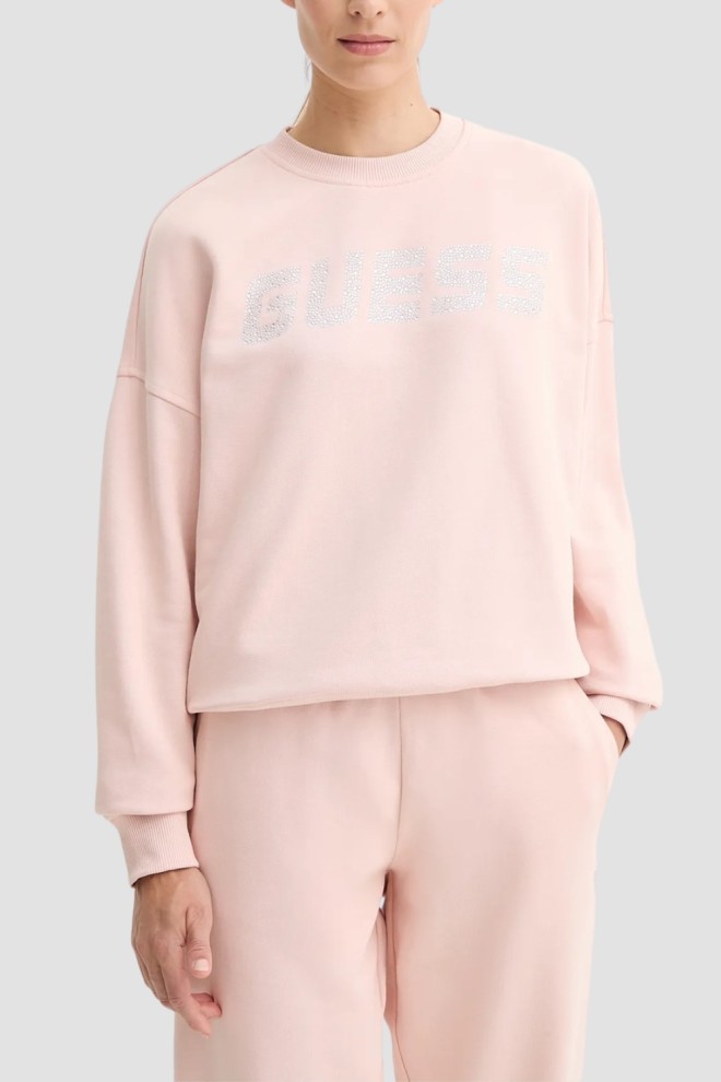 GUESS Różowa damska bluza Primula, Rozmiar XS