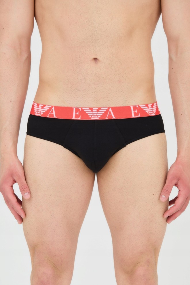 EMPORIO ARMANI Slipy czarne 3-pack, Rozmiar M