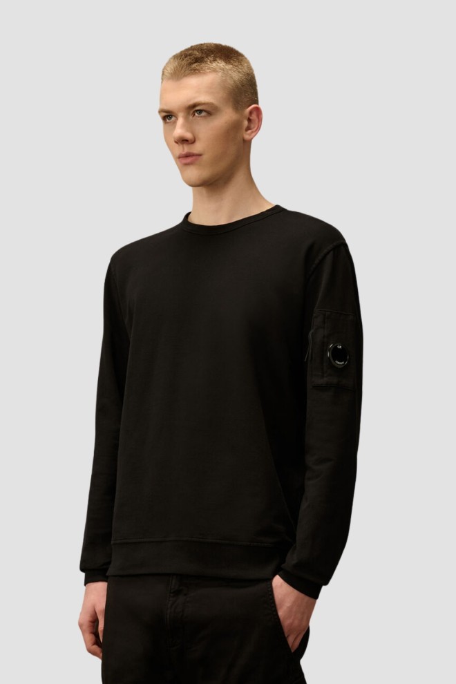 C.P. COMPANY Czarna męska bluza Crew Neck, Rozmiar XXL