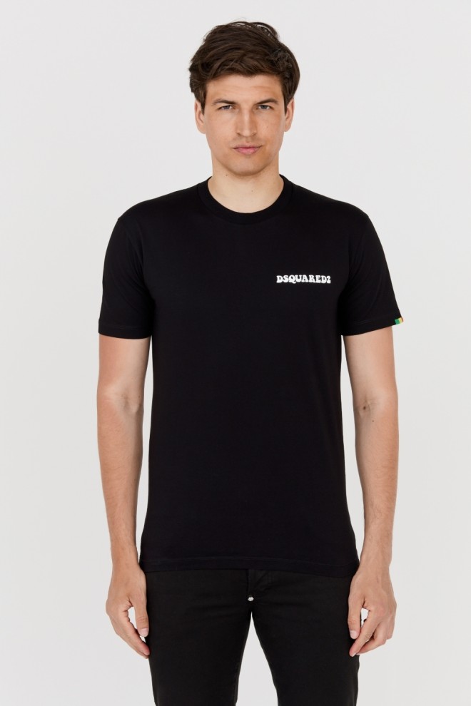DSQUARED2 Czarny t-shirt męski cool fit, Rozmiar S