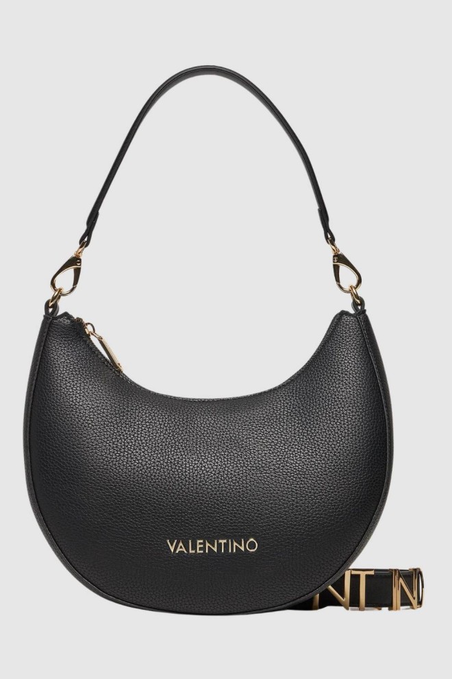 VALENTINO Czarna torebka księżyc Alexia Hobo Bag SS26