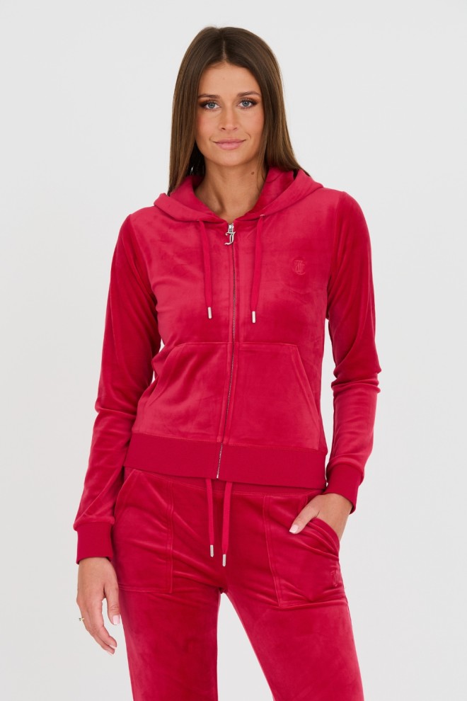 JUICY COUTURE Czerwona damska bluza Robertson, Rozmiar M