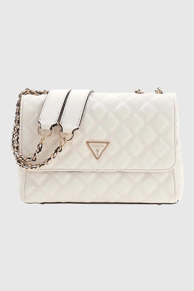 GUESS Biała kopertówka damska Giully