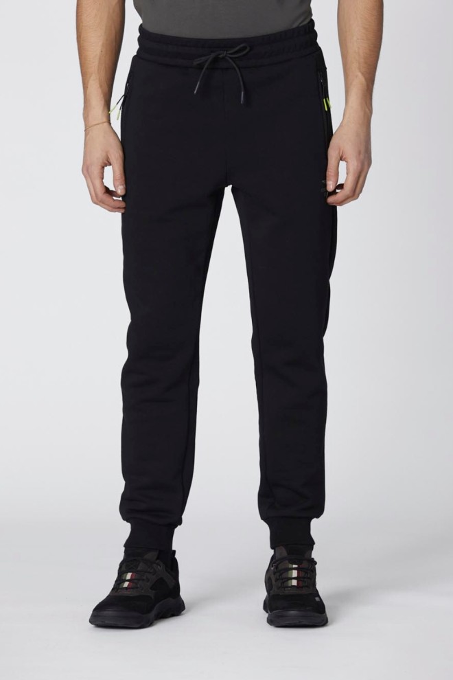 AERONAUTICA MILITARE Czarne męskie dresowe spodnie Sporty, Rozmiar S