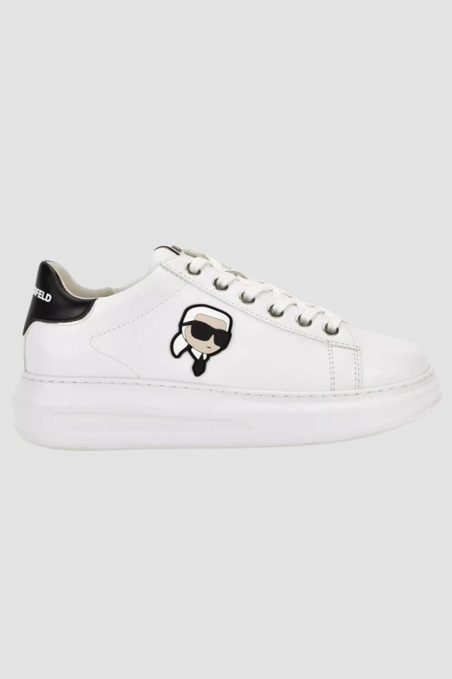 KARL LAGERFELD Białe sneakersy Kapri Nft Lo Lace, Rozmiar 39
