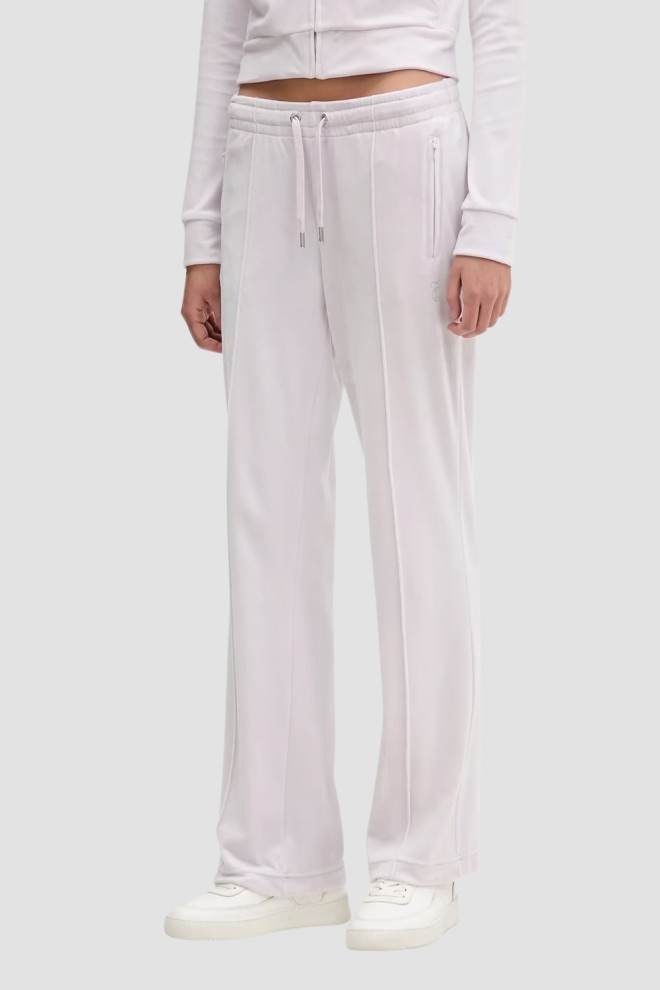 JUICY COUTURE Różowe spodnie dresowe z cyrkoniami Tina, Rozmiar XS