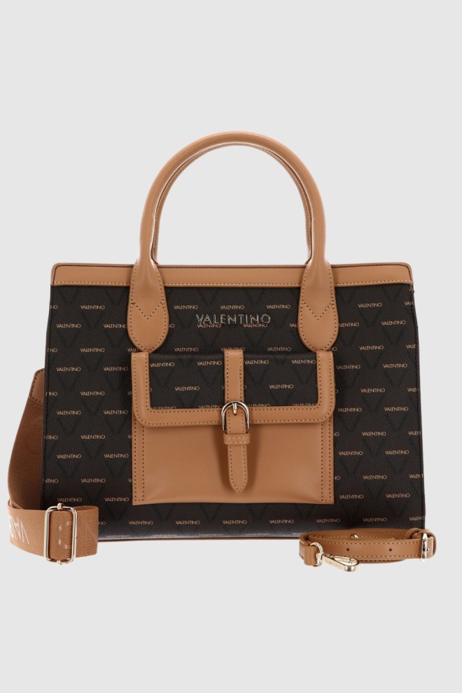 VALENTINO Brązowa shopperka Liuto