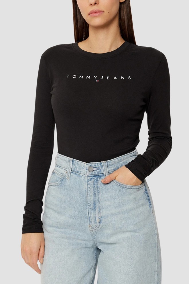 TOMMY JEANS Czarny damski longsleeve, Rozmiar S