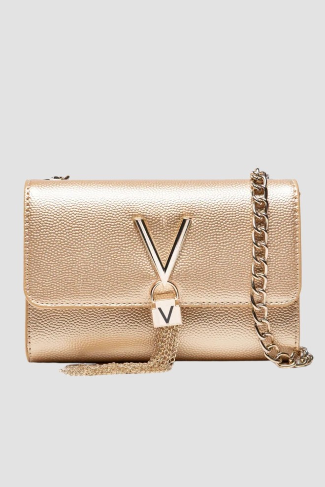 VALENTINO Złota kopertówka Divina SS26