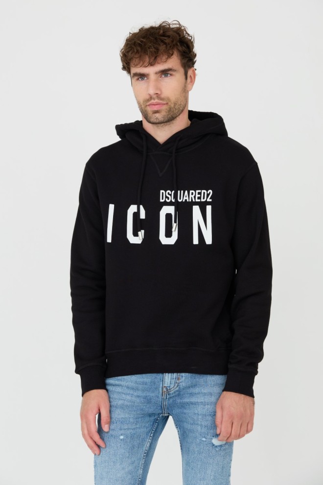 DSQUARED2 Czarna męska bluza Sweatshirt, Rozmiar M