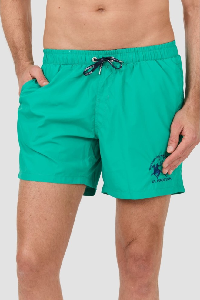LA MARTINA Zielone męskie kąpielówki, Rozmiar XL