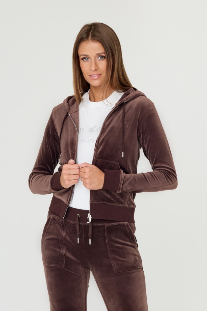 JUICY COUTURE Brązowa damska bluza Robertson, Rozmiar S