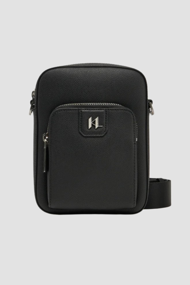 KARL LAGERFELD Saszetka męska skórzana z logo