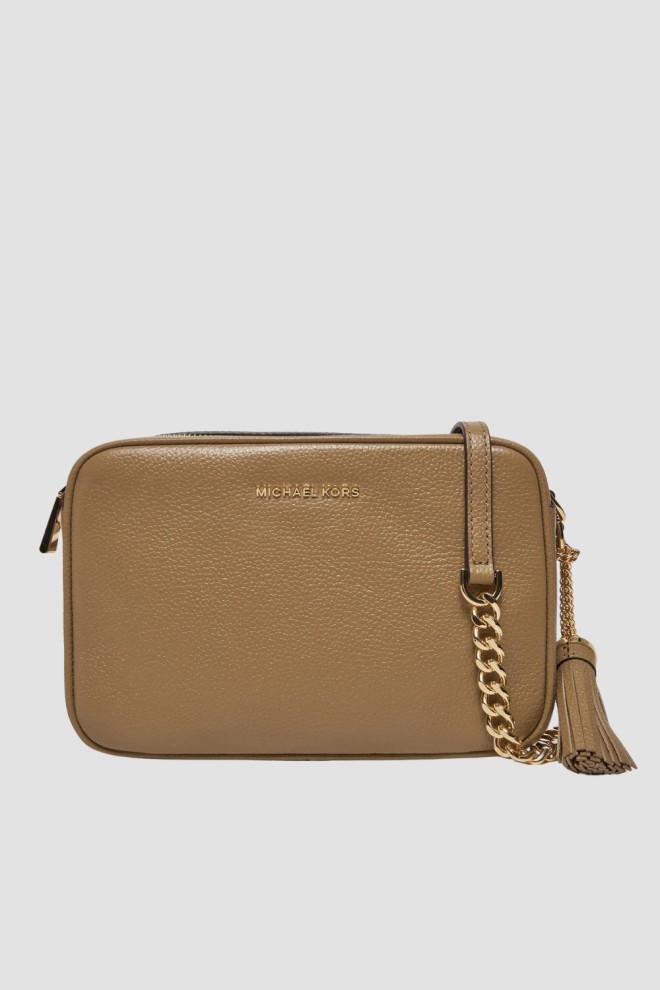 MICHAEL KORS Brązowa listonoszka skórzana