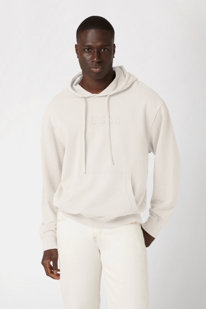 GUESS Beżowa bluza męska Finch Terry, Rozmiar L