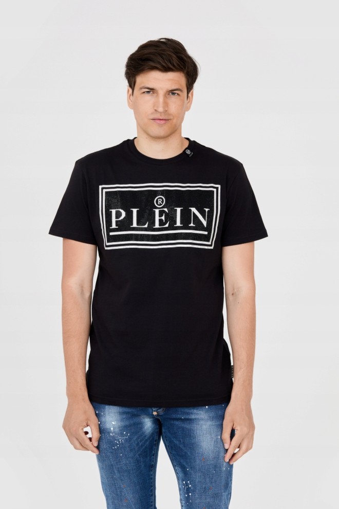 PHILIPP PLEIN T-shirt męski z dużym logo, Rozmiar XXL