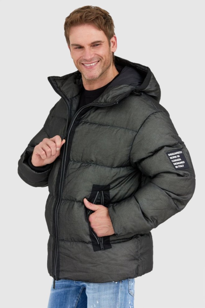 DSQUARED2 Puchowa kurtka męska balaclava puffer, Rozmiar 48