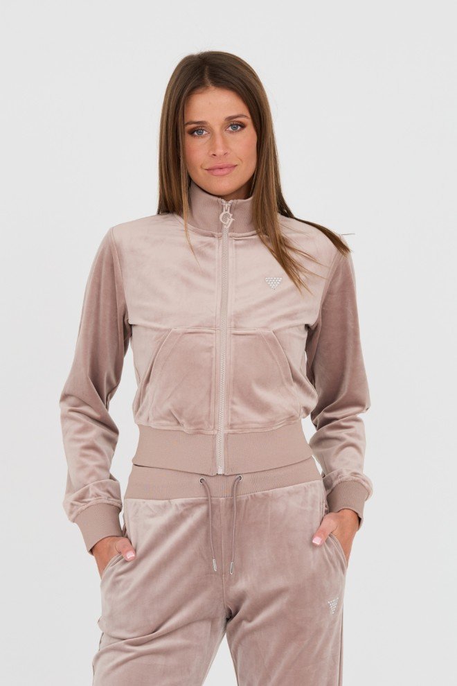 GUESS Beżowa damska bluza dresowa, Rozmiar S