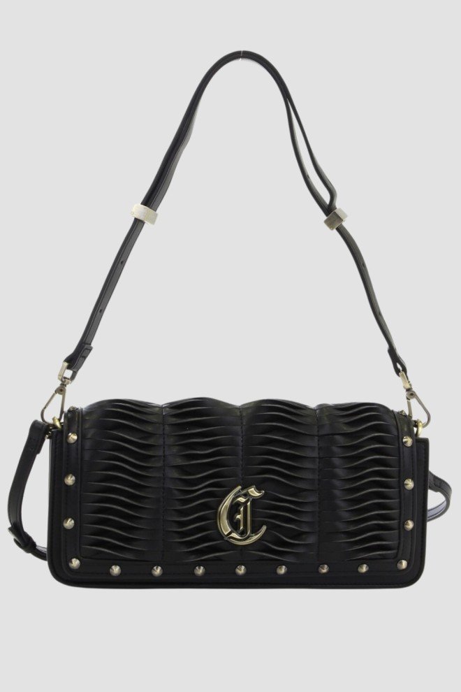 JUST CAVALLI Czarna torebka Gothic Woving