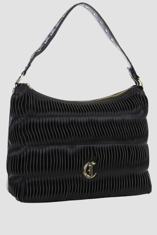 JUST CAVALLI Czarna torebka Range F Gothic Woving