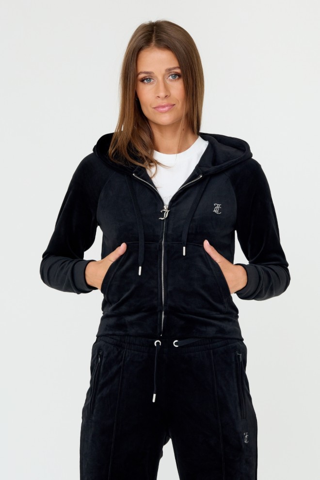 JUICY COUTURE Czarna damska bluza Madison, Rozmiar L