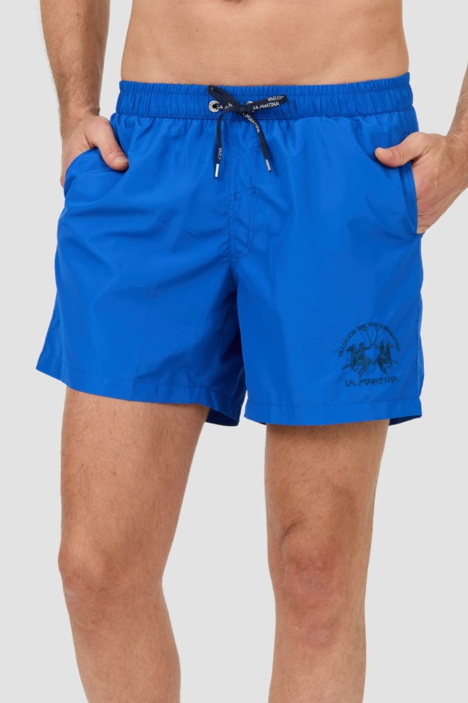 LA MARTINA Niebieskie męskie kąpielówki, Rozmiar XXL