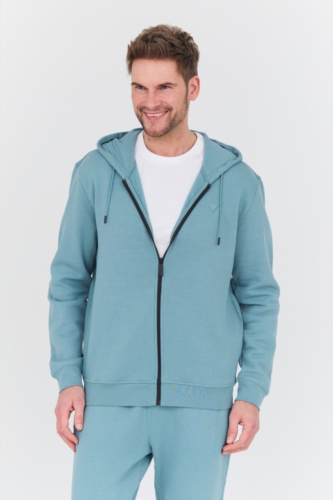 GUESS Turkusowa męska bluza Aldwin, Rozmiar XXL