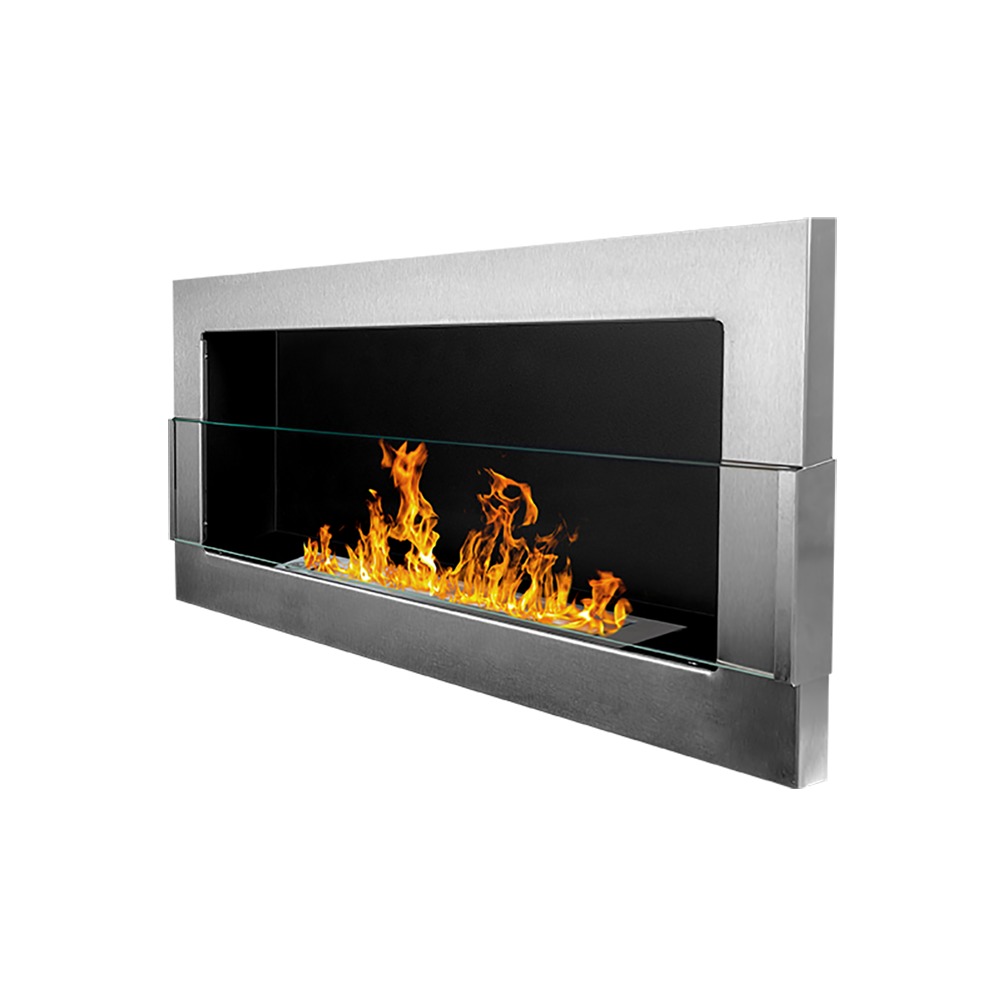 SELSEY Biokominek Astralis 90x40 cm z certyfikatem TÜV Inox