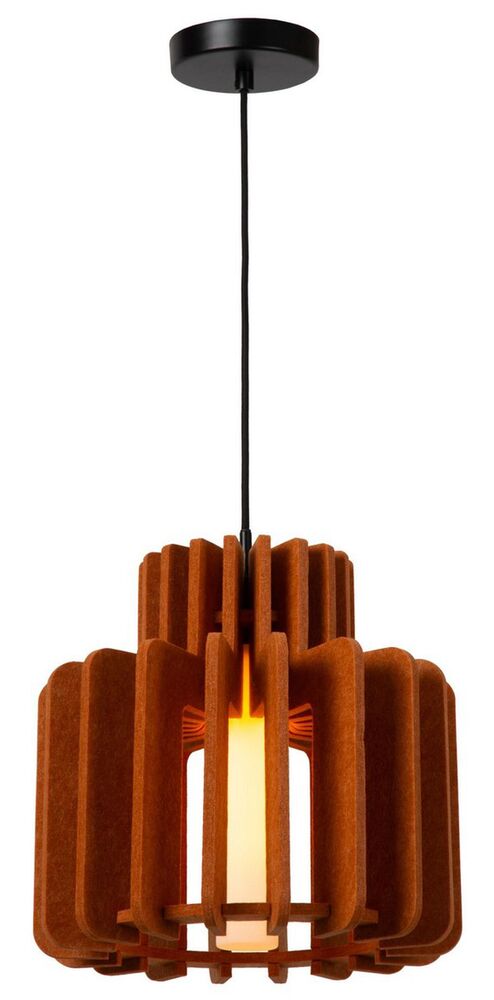 SELSEY Lampa wisząca Rollo 40 cm pomarańczowa