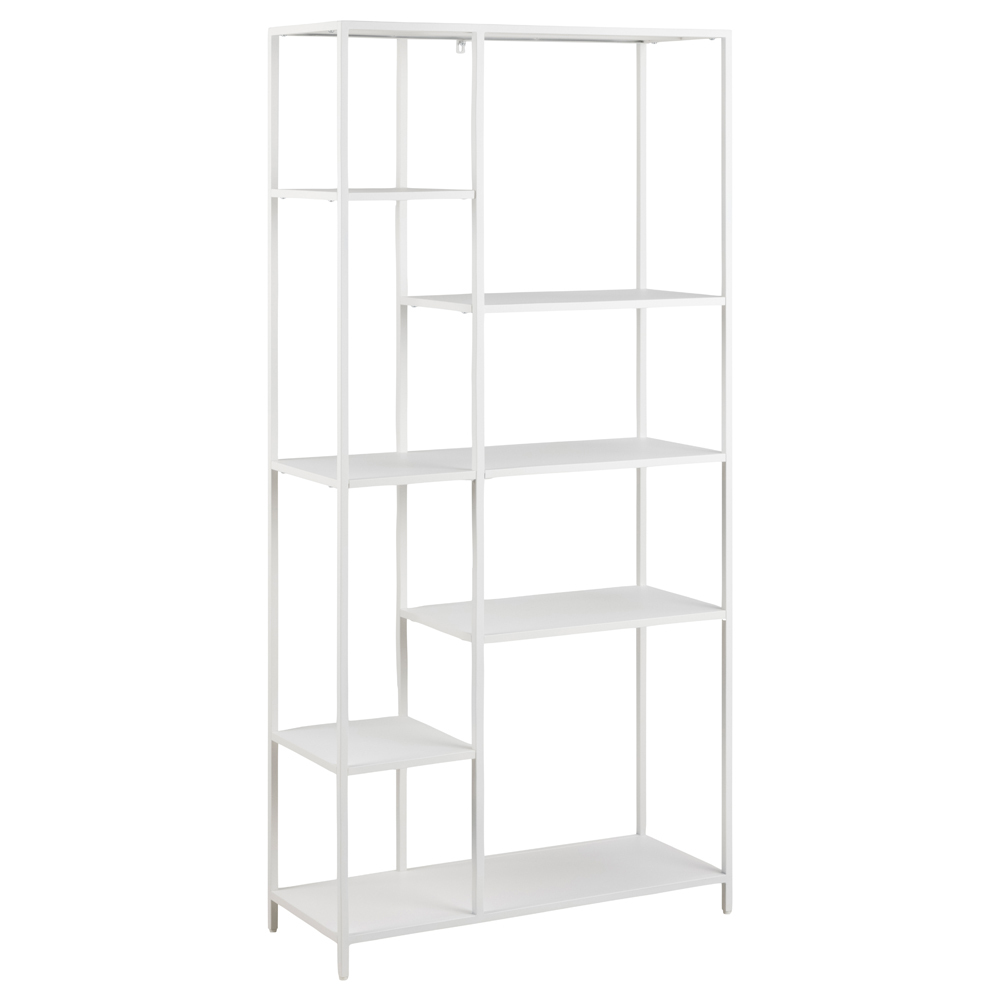 SELSEY Regał na książki Rondan z sześcioma półkami biały