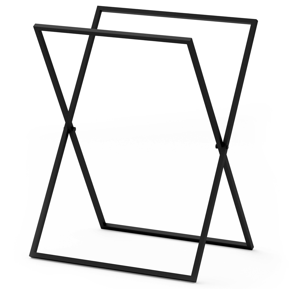 SELSEY Wieszak na ręczniki Wiedar stojący czarny