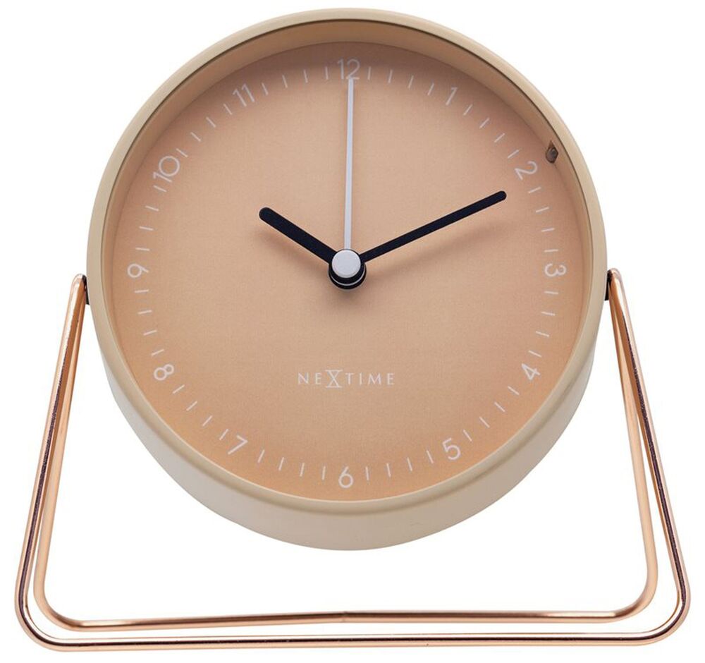 SELSEY Zegar stojący Berlin 14x13 cm różowy