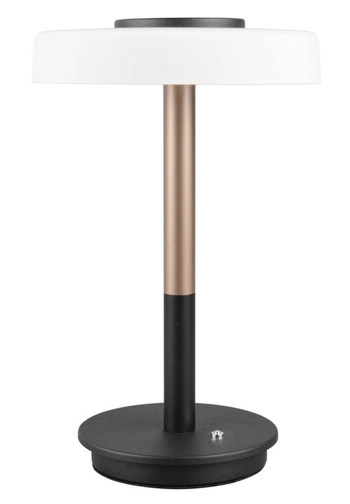 SELSEY Lampa stołowa Celeste LED brązowo-czarna