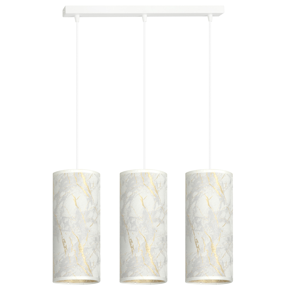 SELSEY Lampa wisząca Karrla x3 50 cm marmur