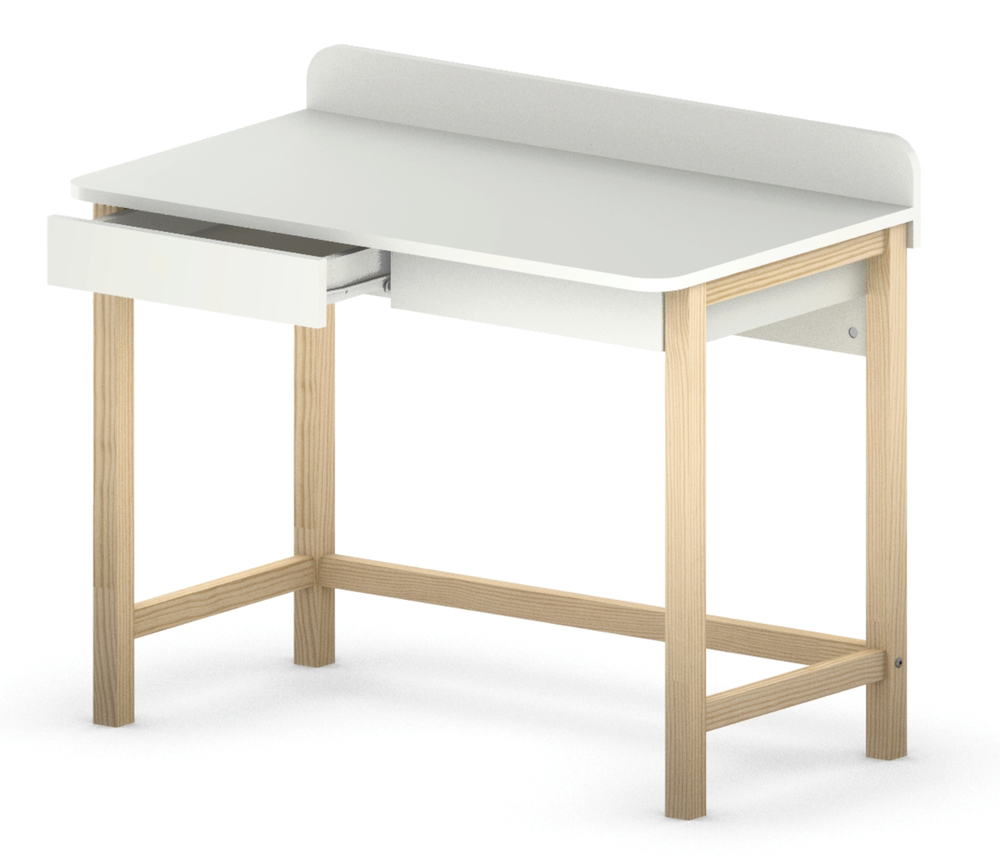 SELSEY Biurko Skandynawia II 100x58 cm z dwiema szufladami