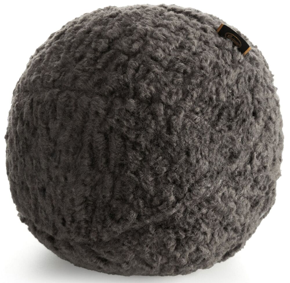 SELSEY Poduszka-piłeczka Bukla średnica 24 cm ciemnoszara