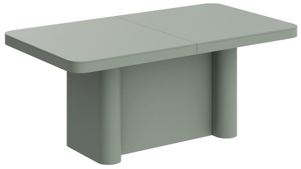 SELSEY Stół rozkładany Dictivve 160-412x100 cm zielony mat