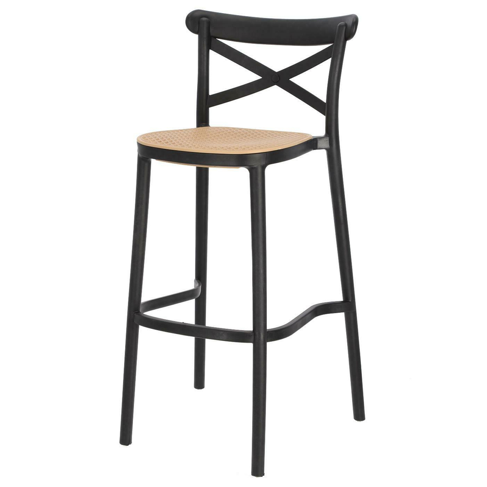 SELSEY Hoker z tworzywa Frairlo czarny