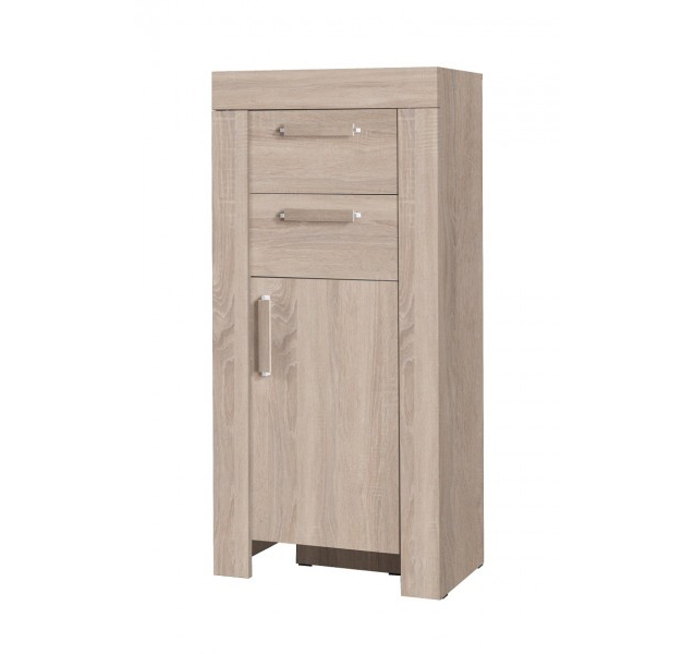 SELSEY Komoda Theon jednodrzwiowa z dwiema szufladami Dąb sonoma