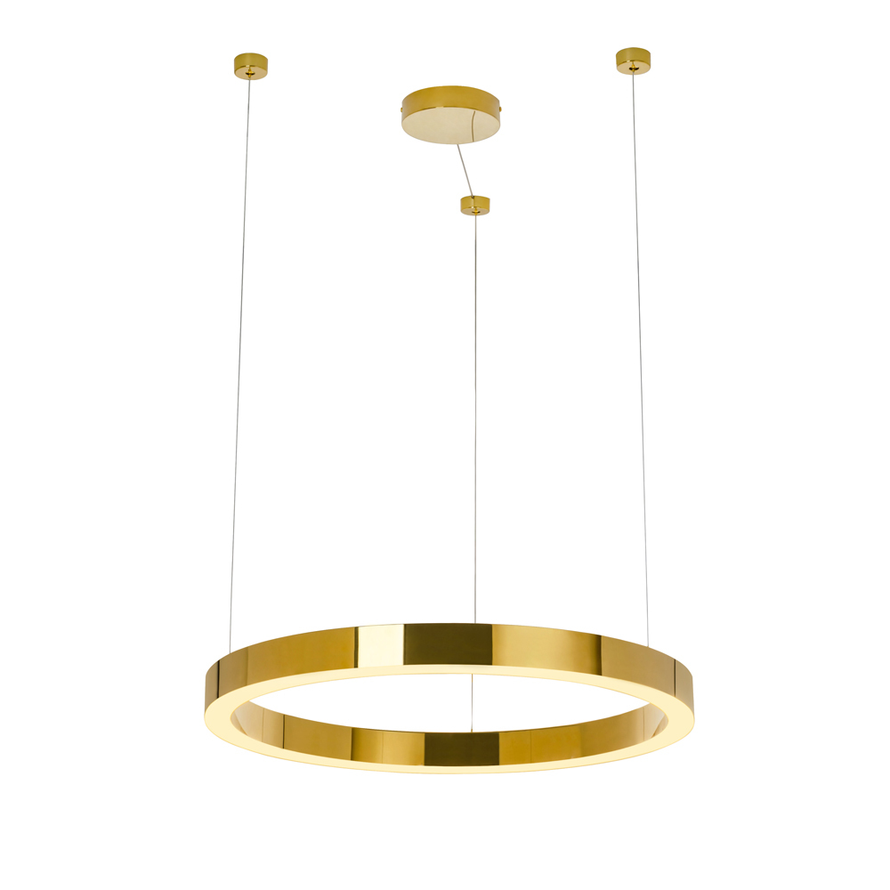 SELSEY Lampa wisząca Hage LED średnica 50 cm złota