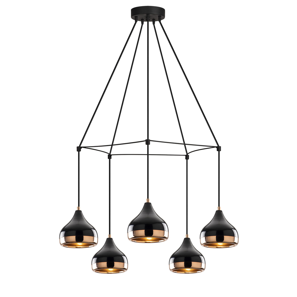 SELSEY Lampa wisząca Queenie x5