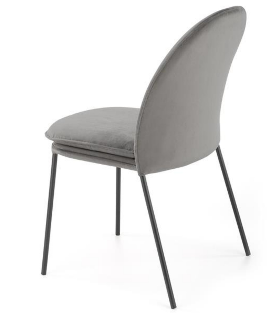 SELSEY Krzesło tapicerowane Sunbertes popielate