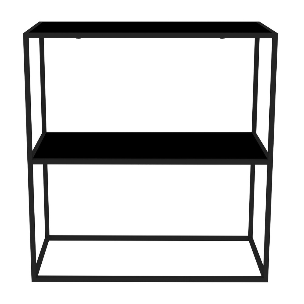 SELSEY Konsola Adesse 80 cm z półką czarna