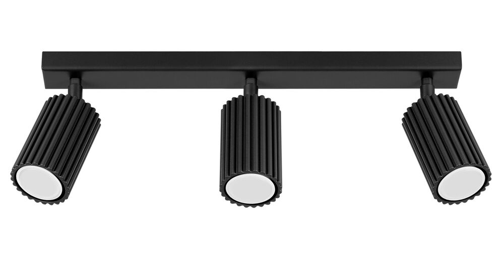 SELSEY Plafon Karbon x3 czarny