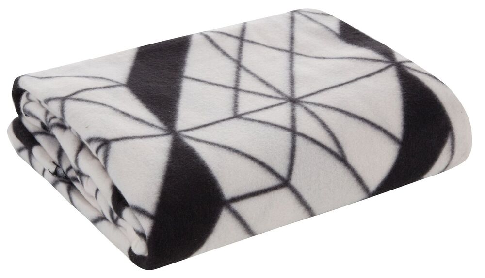 SELSEY Koc Geo 200x150 cm czarno-beżowy