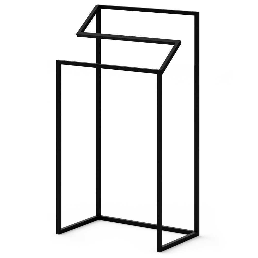 SELSEY Wieszak na ręczniki Jorell stojący czarny