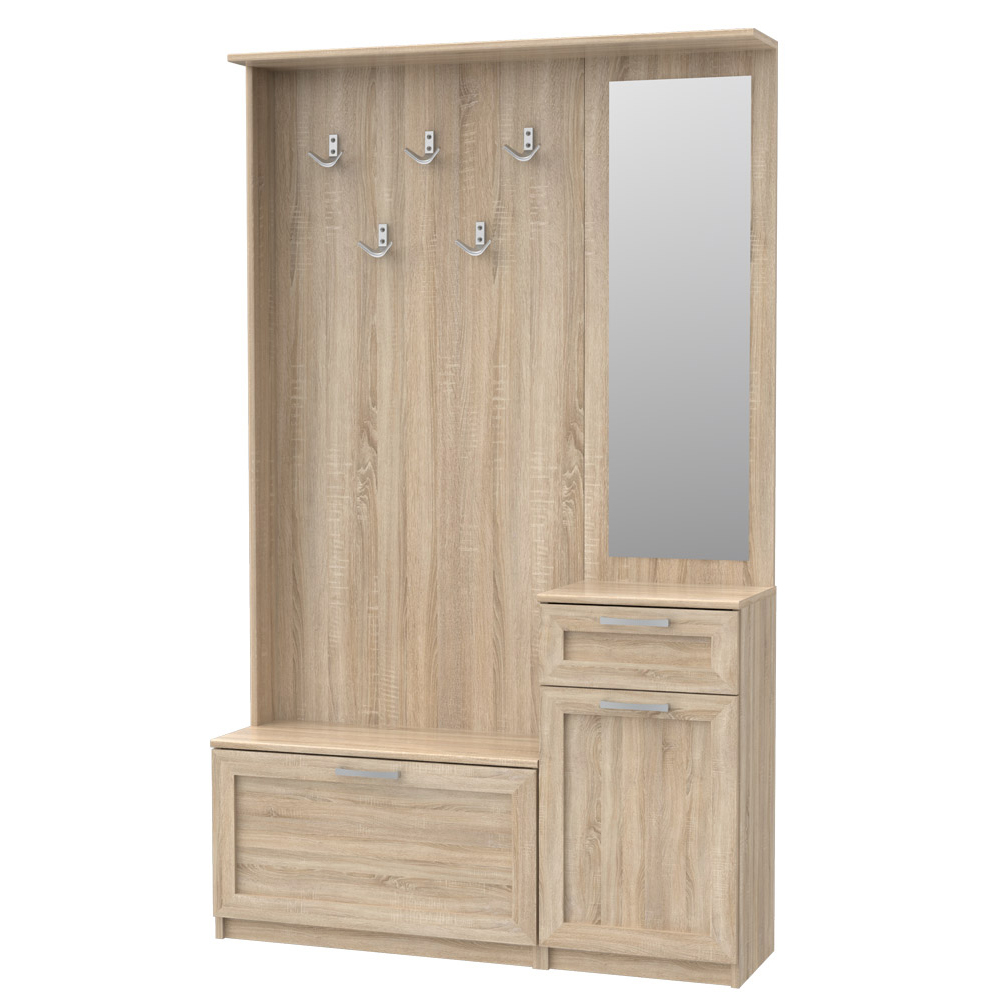 SELSEY Zestaw do przedpokoju Niko z pięcioma haczykami