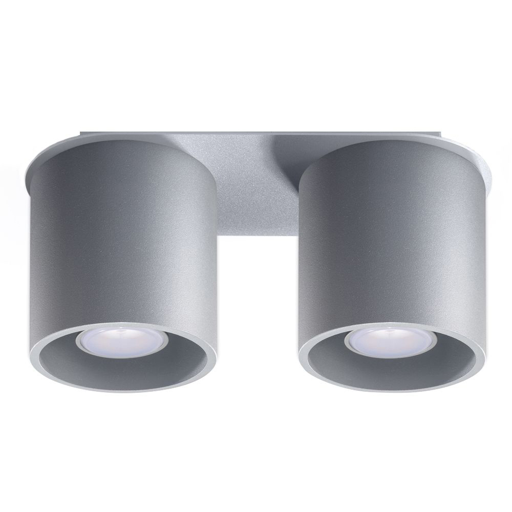 SELSEY Spot sufitowy Obett x2 szary
