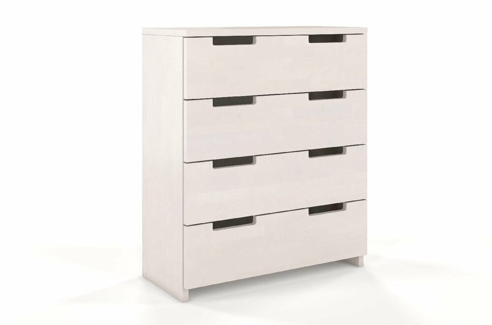 SELSEY Komoda Noava z drewna sosnowego z czterema szufladami Bielona